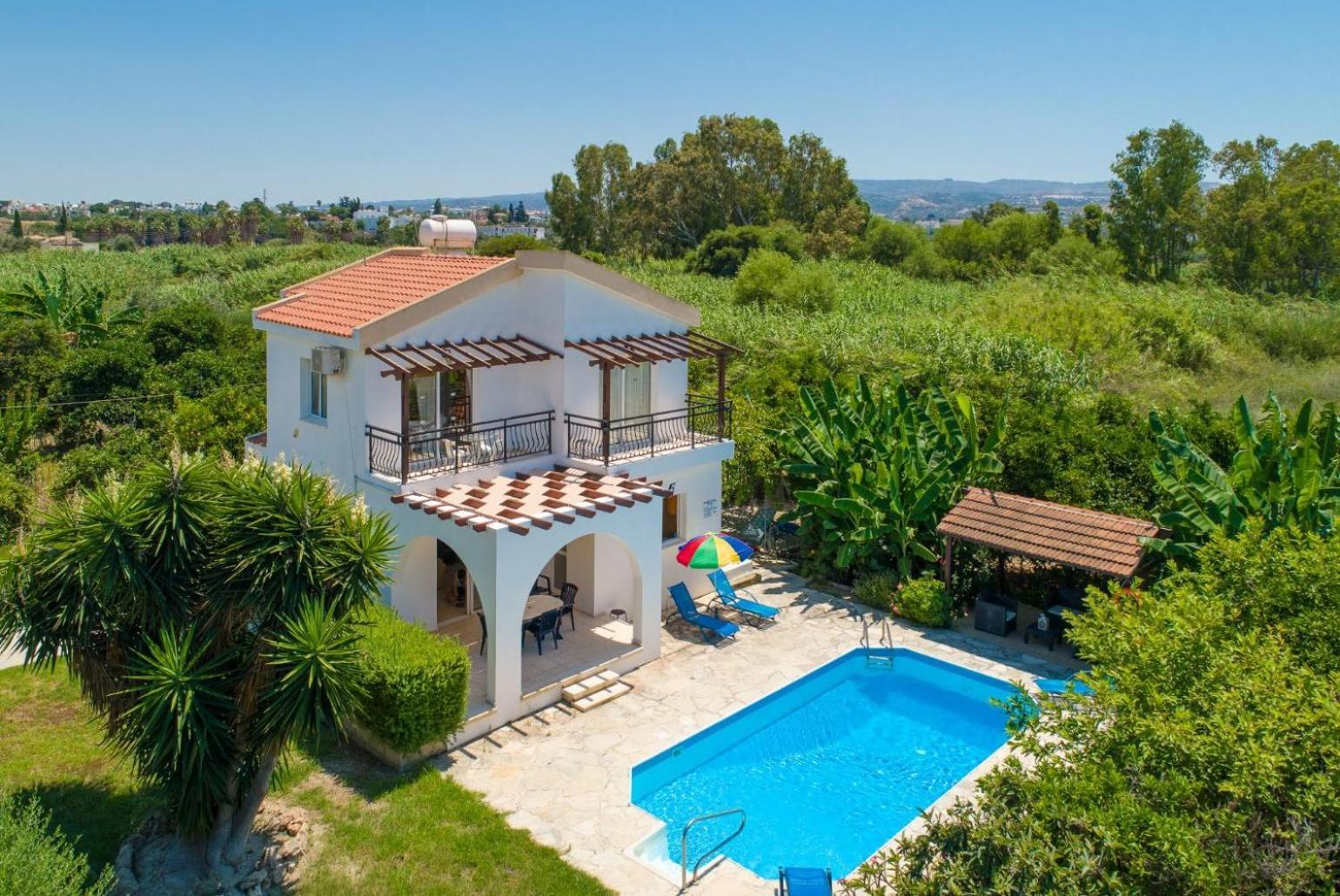 Sun Beach Villa Thio Polis Екстер'єр фото